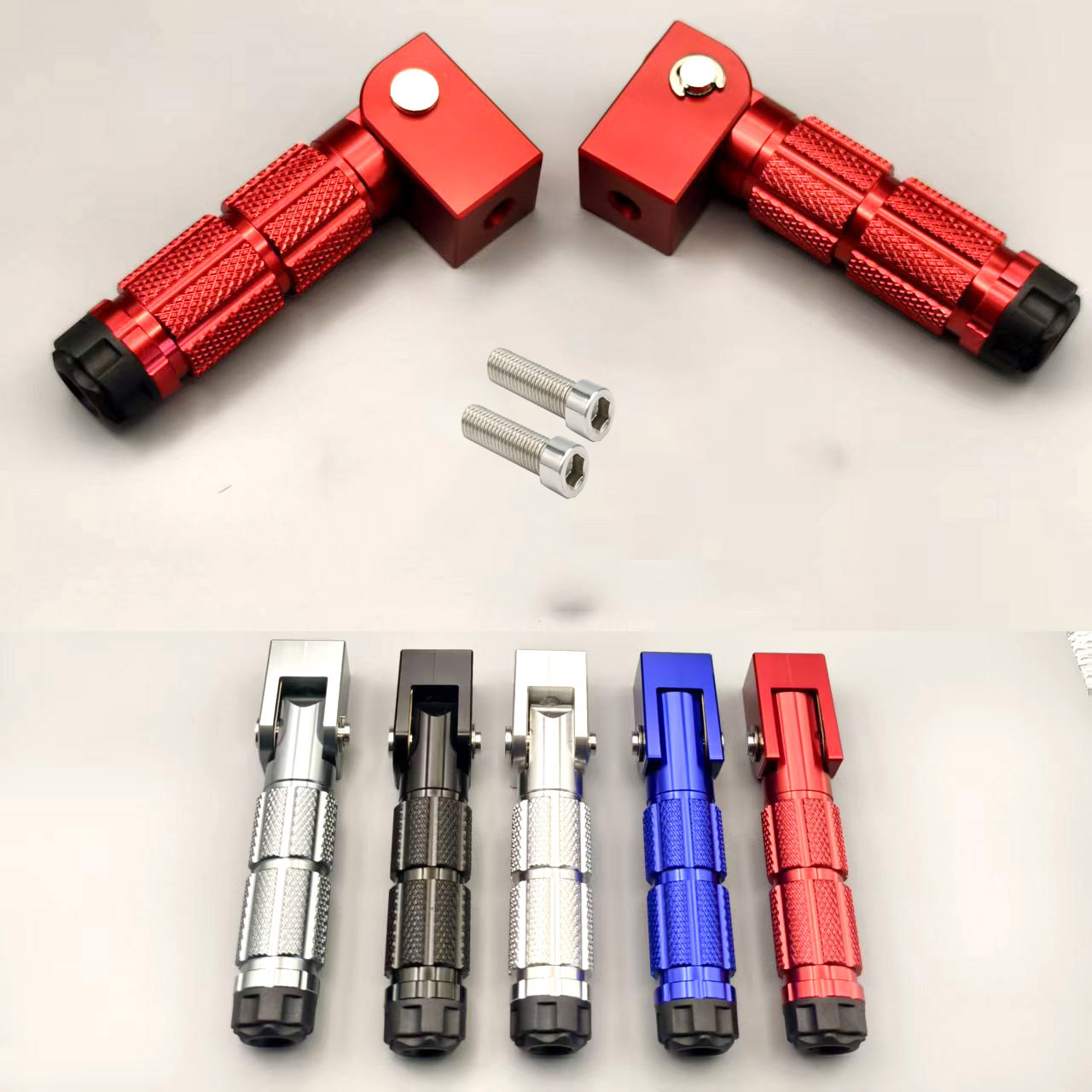 Folding Electric Scooter - 8mm uniwersalne pedały składany podnóżek podnóżek