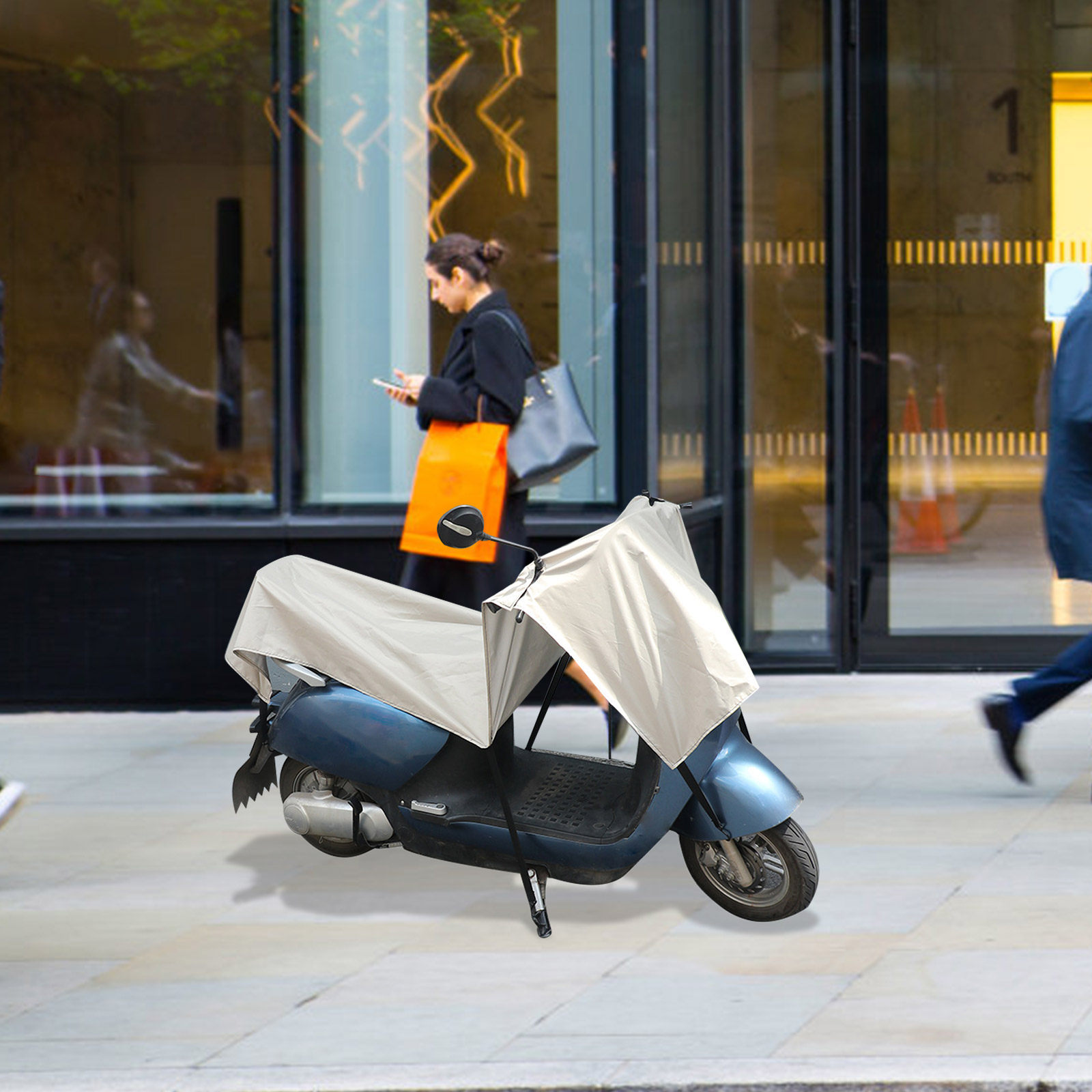 Electric Scooter Rain Cover - Bardzo Duży Wodoodporny Pokrowiec na Skuter