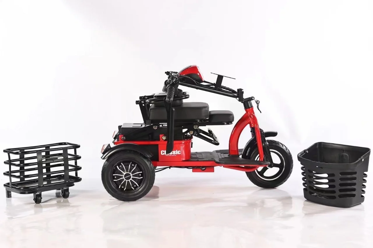 Electric Scooter 500W - Składany elektryczny rowerek trójkołowy unisex 500W,