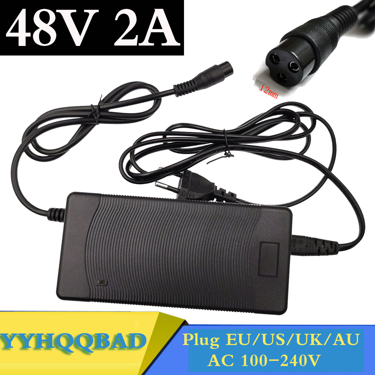 Electric Scooter Charger - Ładowarka do akumulatorów kwasowo-ołowiowych 48V 2A