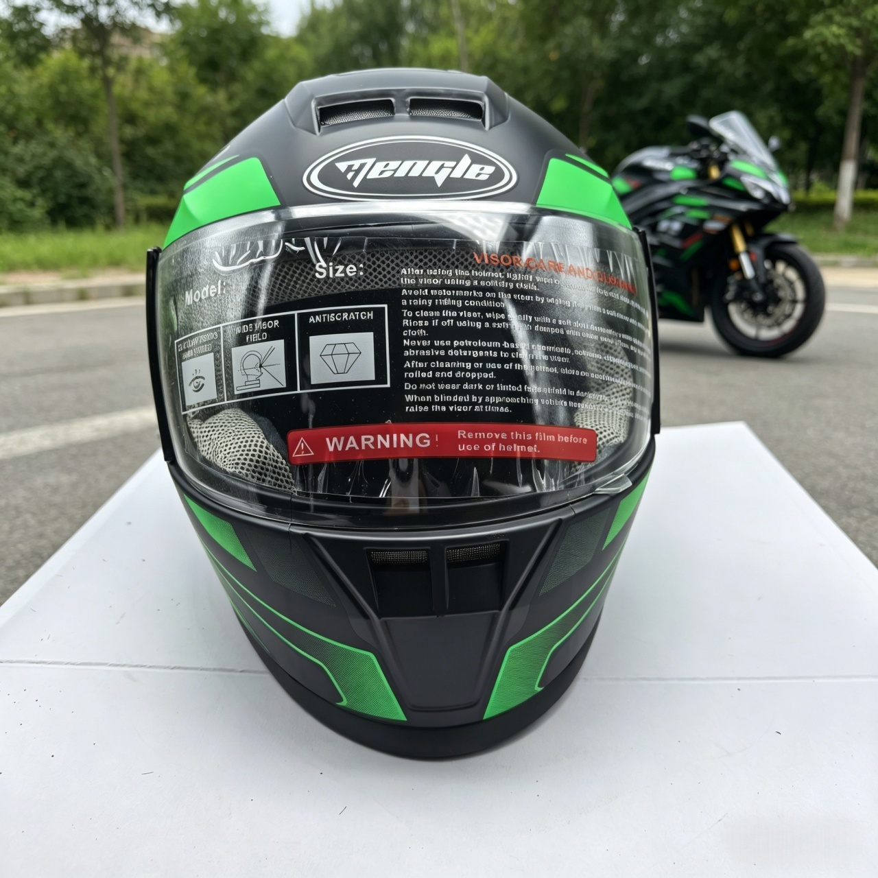 Męski kask motocyklowy integra – Scooter Helmet Set recenzja i cena