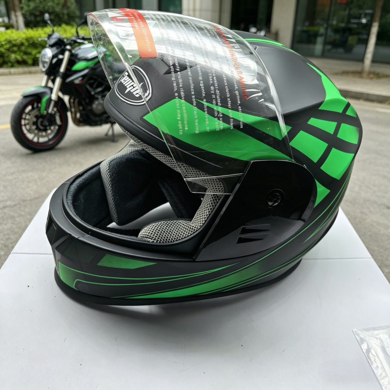 Męski kask motocyklowy integra – Scooter Helmet Set recenzja i cena