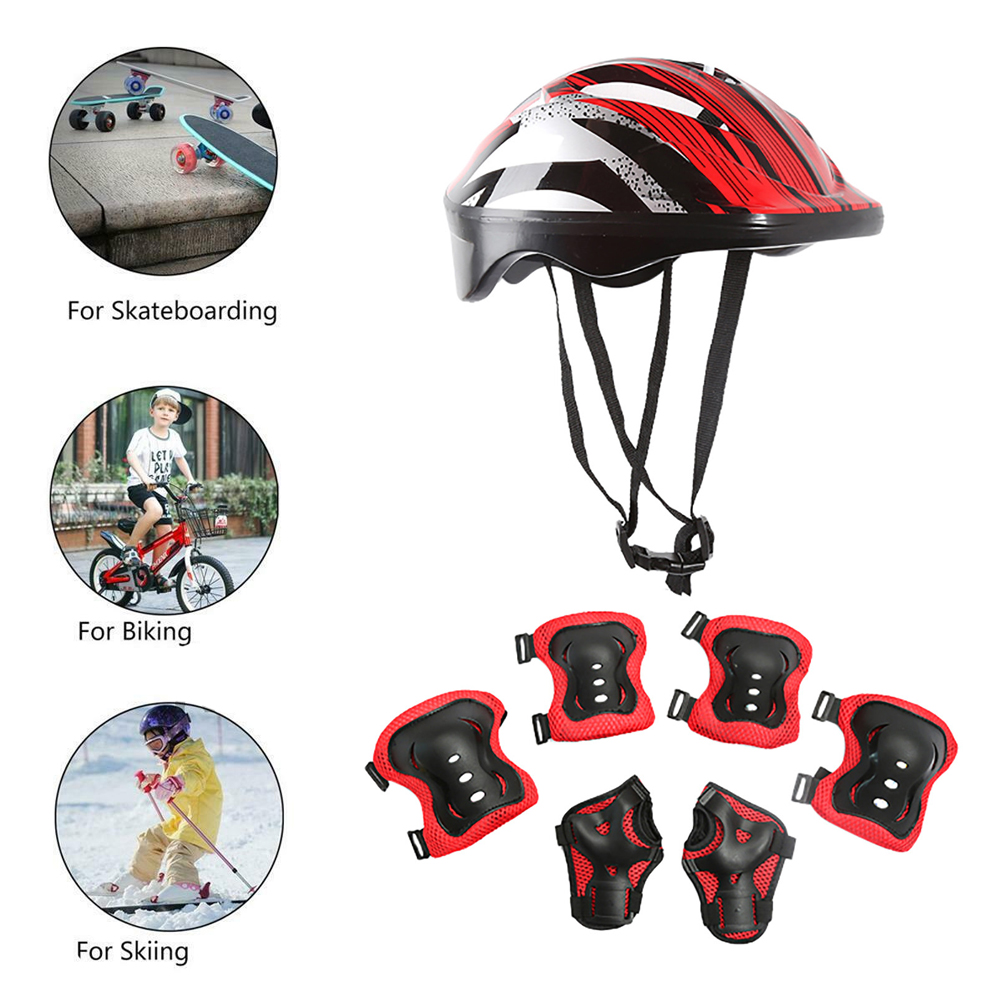 7 sztuk/zestaw jazda na rolkac – Scooter Helmet Set recenzja i cena