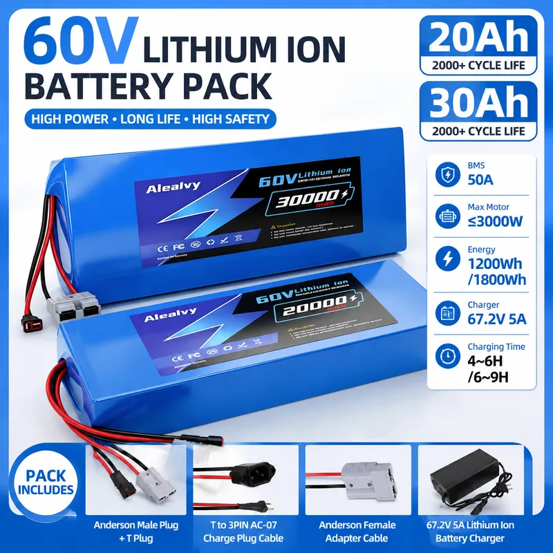   Akumulator litowy 60V 20AH 3 – 60V 30Ah 21700 Battery Pack recenzja i cena