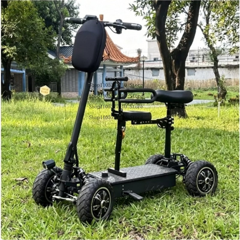 Elektryczny czterokołowy skute – Folding Electric Scooter recenzja i cena